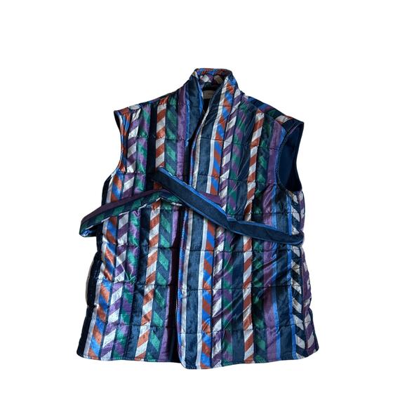 Xirena Cassandra Rhapsody Oversized Puffer Vest Neiman Marcus multicolor Small - Picture 4 of 6